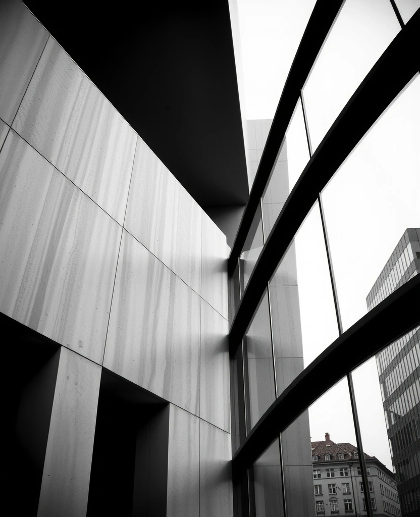 Architectural abstraction representing institutional rigor